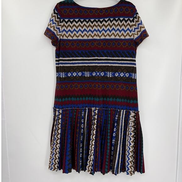 London TImes Drop Waist Dress 14 Indie Folk Dark Academia 90s Pleated Heritage - Picture 5 of 9